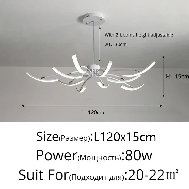 LED Bedroom Study Chandelier