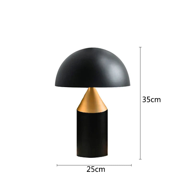 Gold Iron Mushroom Lamp
