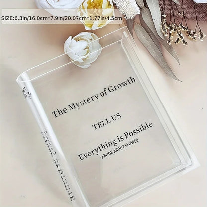 Acrylic Book Vase Home Decor