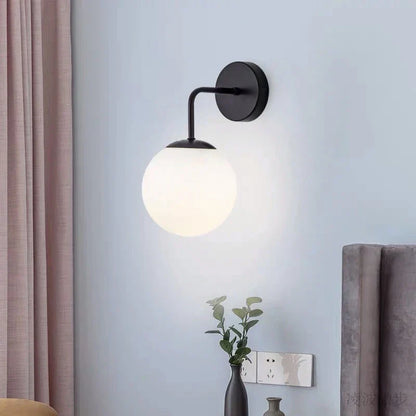 DecorBites™ Brozen Black LED Glass Ball Wall Lights for Living Room Bedroom_BU
