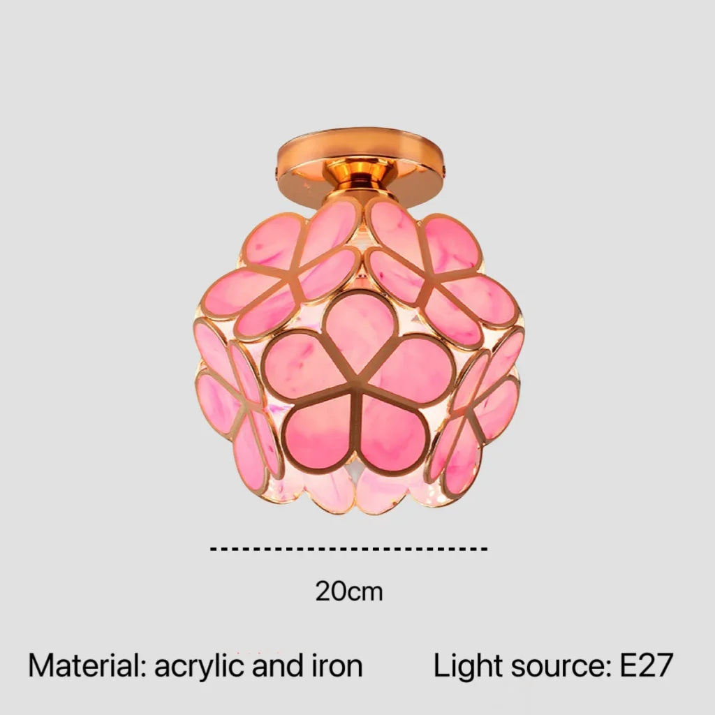 Acrylic Pendant Lamp Flower Design