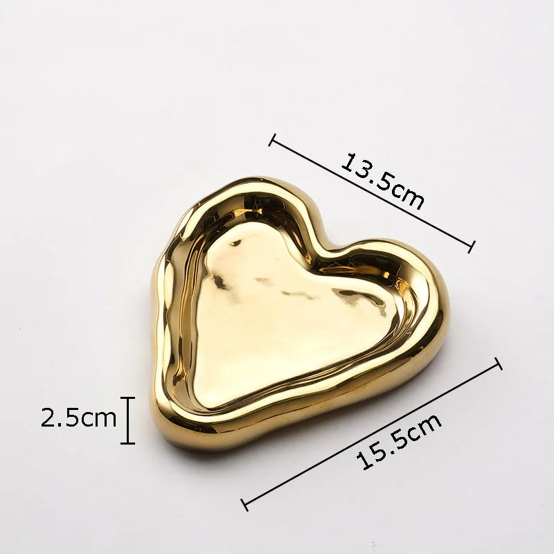 Ceramic Heart Jewelry Tray