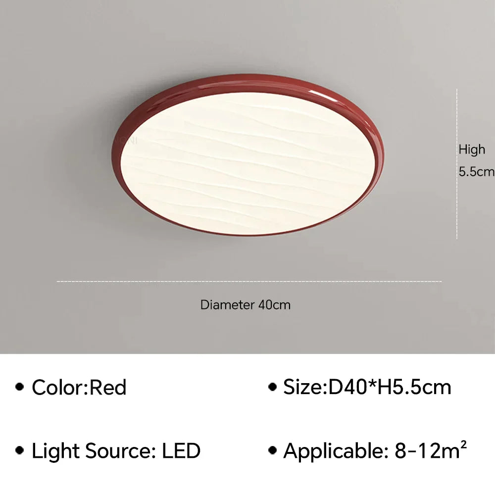 DecorBites™ LED Ceiling Light: Nordic Minimalist Design, Remote Control, for Bedroom, Living Room