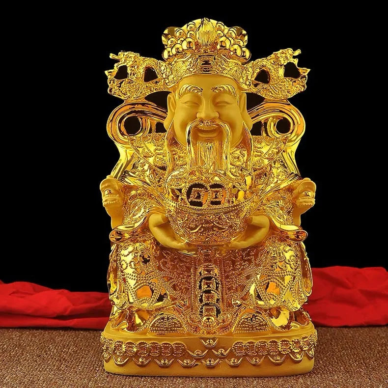 Gold Wealth Resin Statue