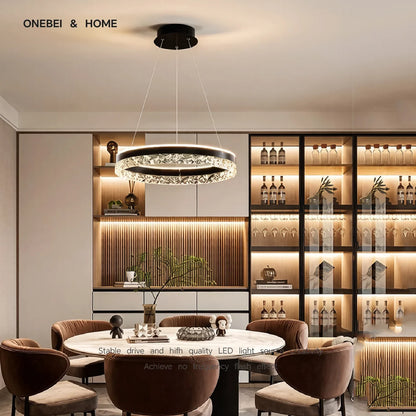 Modern White Ring LED Pendant Light