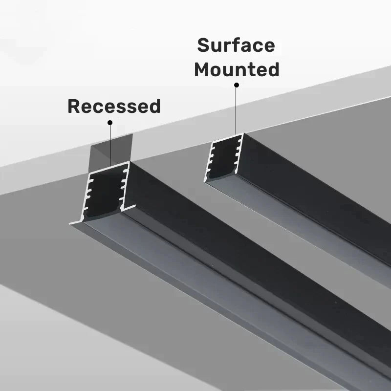 Aluminum Recessed Bar Light