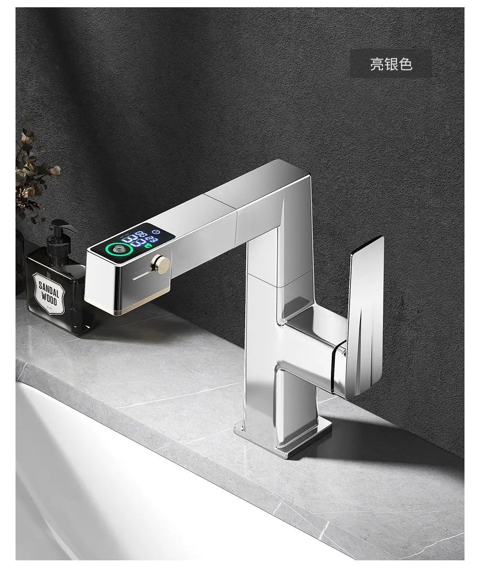 Chrome LED Basin Faucet