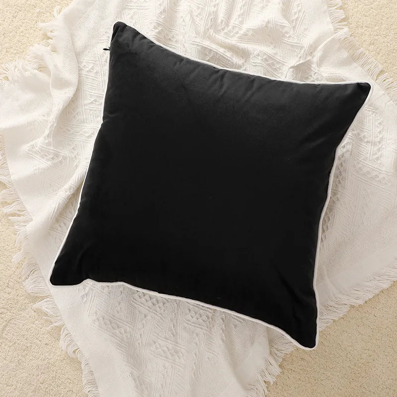 Cotton Pompom Cushion Cover
