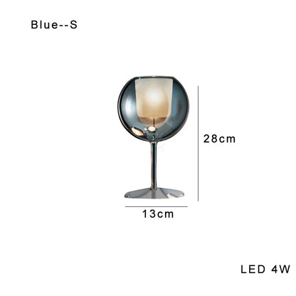 DecorBites™ Glass Gold Table Lamp: Luxury Designer Desk Light for Elegant Living Spaces