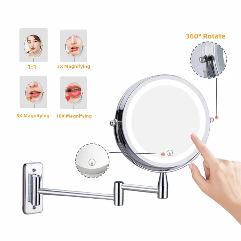 Rose Gold Makeup Mirror