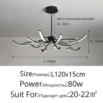 DecorBites™ LED Chandeliers for Modern Living Room Bedroom Study Kitchen Lighting