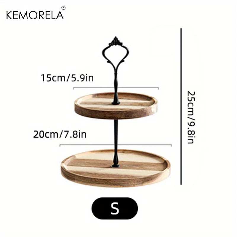 DecorBites™ Double-Layer/Three-Layer Dried Fruit Tray - Elegant Serving Dish for Desserts and Snacks