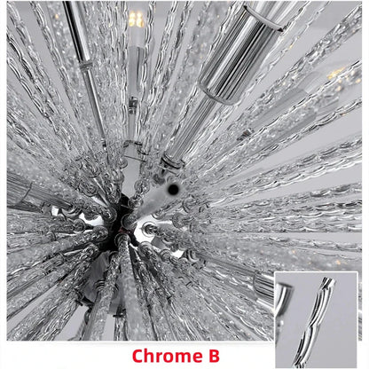 DecorBites™ Geometric Ball Chandelier: Modern LED Lighting for Living Room & Dining Room