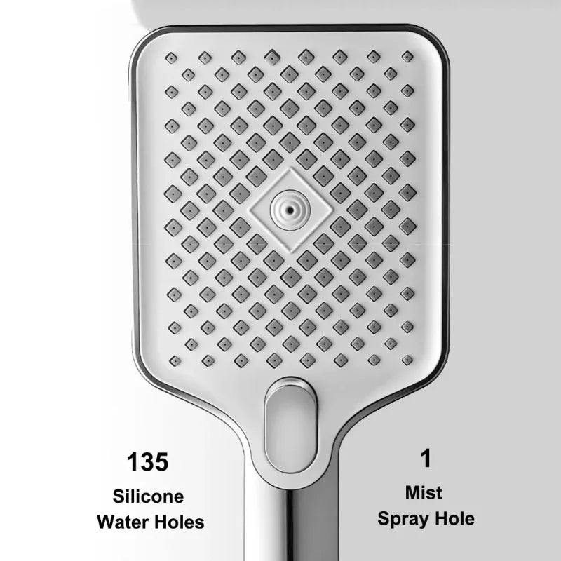 Chrome Rain Shower Head Single-Head High-Pressure