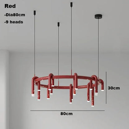 DecorBites™ Circular Ring Pendant Lights - LED Chandelier for Home Living Room & Restaurant