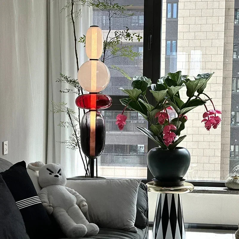 DecorBites™ Glass Floor Lamp LED Table Light - Italian Design High Quality