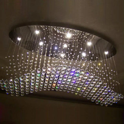 DecorBites™ Crystal Flush Mount Chandelier: Modern Contemporary Lighting