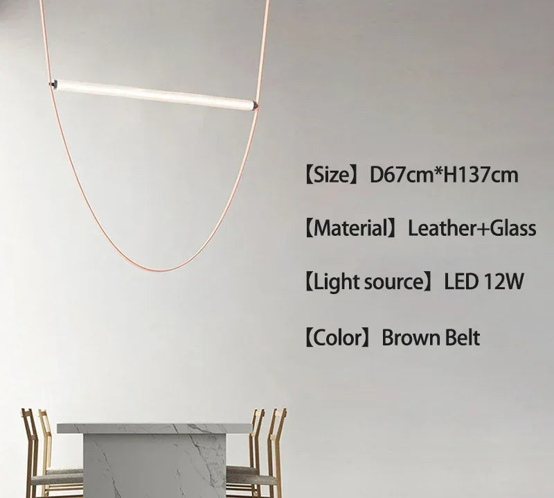 Leather Pendant Light