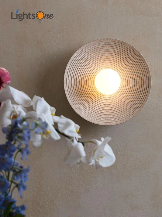 DecorBites™ Japanese Wall Lamp Retro Bedroom Bedside Light Wabi Sabi Art Decor