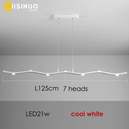 DecorBites™ LED Wave Pendant Light for Office Dining Living Room Decor