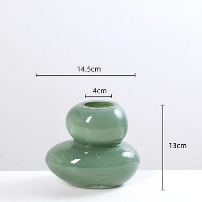 DecorBites™ Geometric Glass Vase Stackable Terrarium Home Decor Flower Arrangement Holder