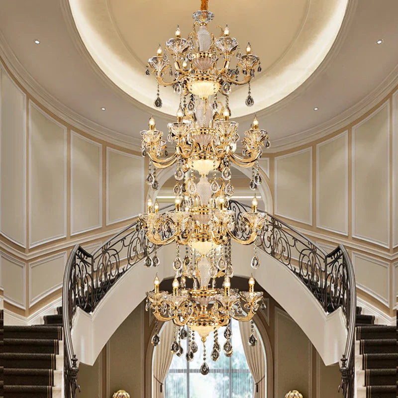 DecorBites™ Elegant Crystal Chandelier for Living Room, Dining Room, and Bedroom