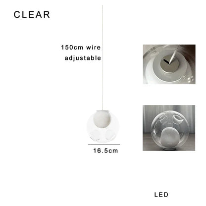 Glass Sputnik Pendant Light