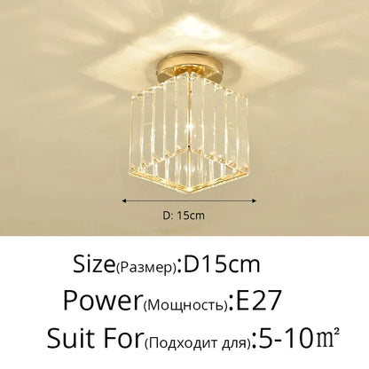 DecorBites™ Crystal Glass Nordic LED Chandelier for Modern Indoor Lighting