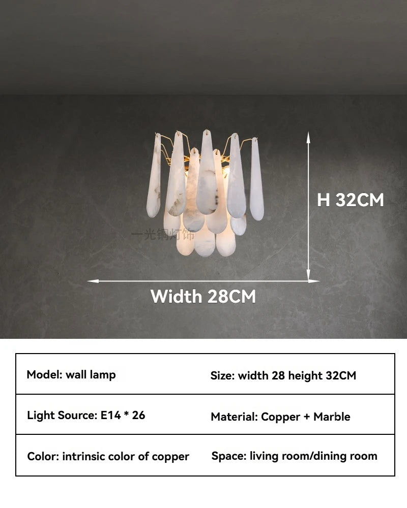 DecorBites™ Marble Pendant Light LED Chandelier