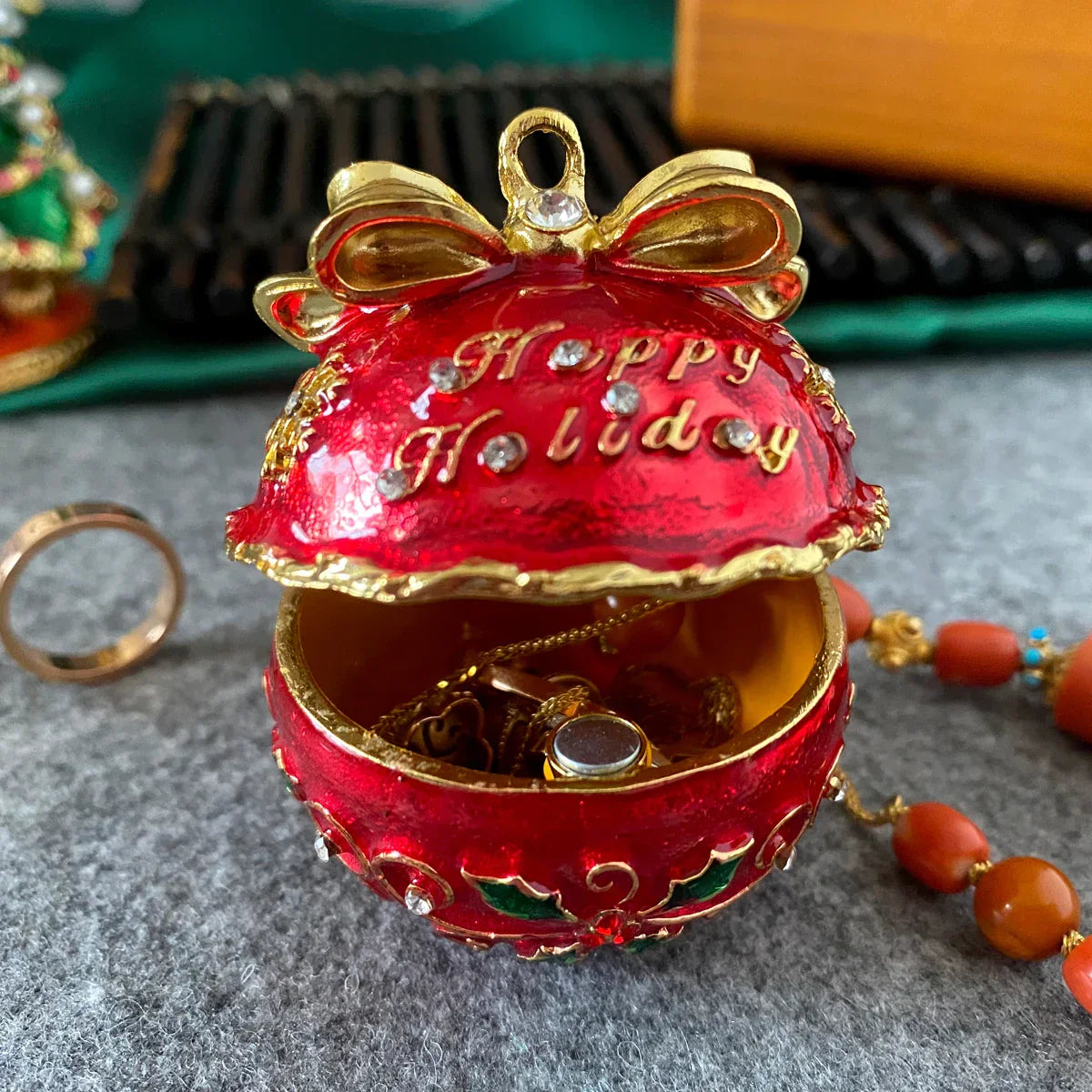 Metal Crystal Bell Trinket