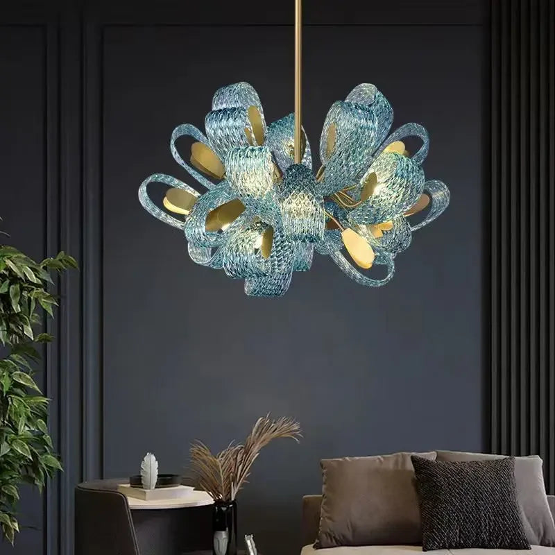 Copper Leaf LED Chandelier