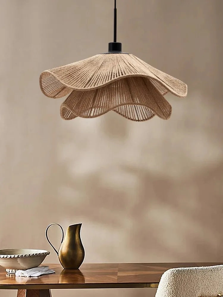 Hemp Wabi Sabi LED Pendant