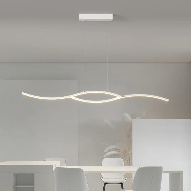 Nordic LED Pendant Light 100cm Dimmable Remote