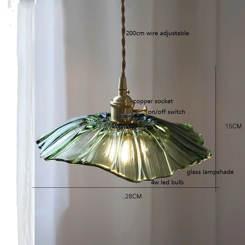 Green Glass Nordic Pendant