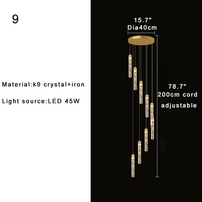 DecorBites™ High-ceiling Room Pendant Lights Adjustable Luxury Fixture