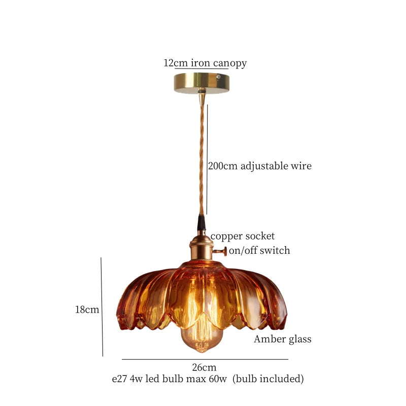 DecorBites™ Cream Glass LED Pendant Lamp - Nordic Minimalist Brass Hanging Light