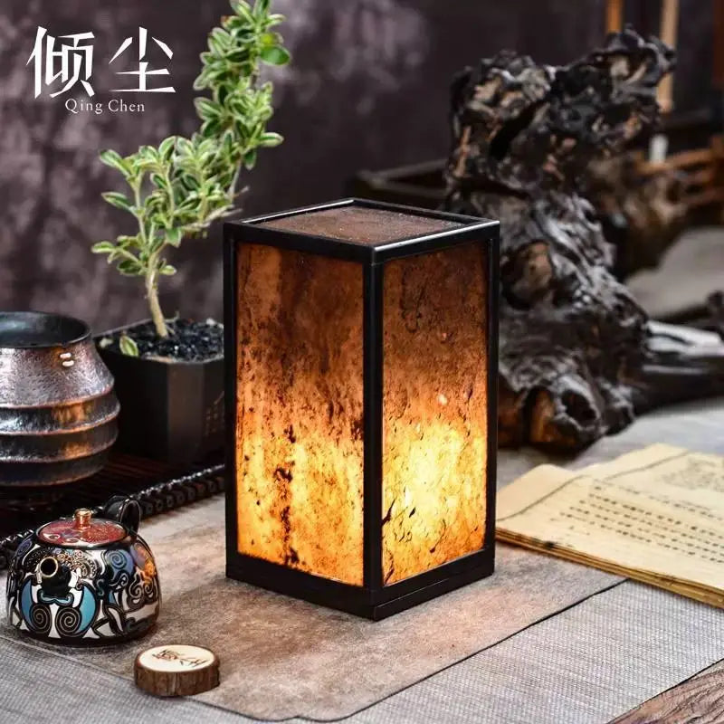 Amber Stone Candle Holder