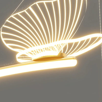 DecorBites™ Butterfly Design Ceiling Chandelier: Modern Minimalist Pendant Lamp for Home Decor