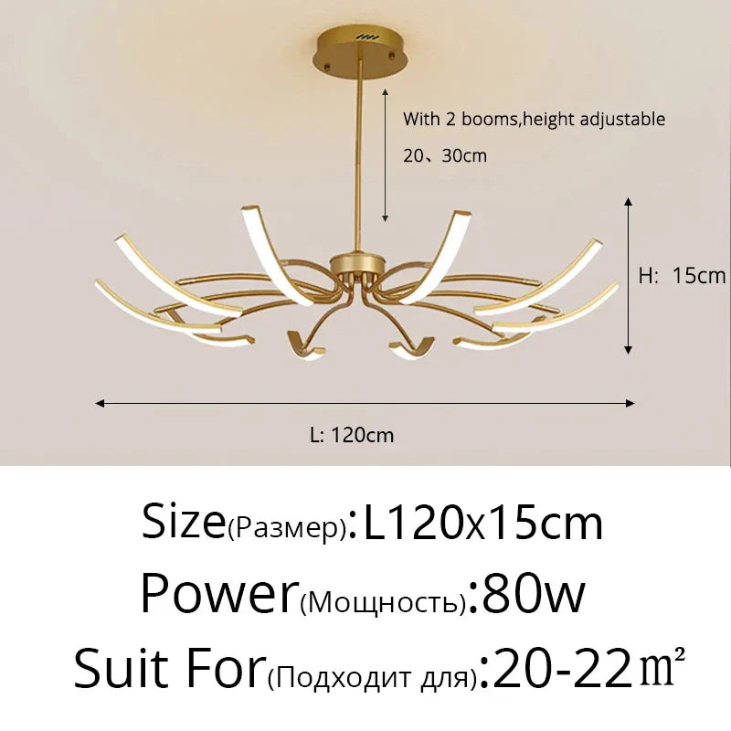 LED Bedroom Study Chandelier
