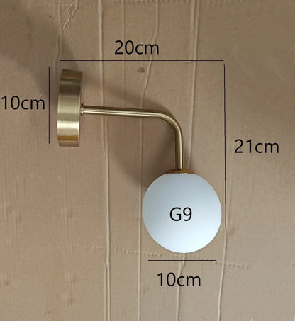 DecorBites™ Elegant Glass Wall Lamp for Living Room Bedroom LED Lighting