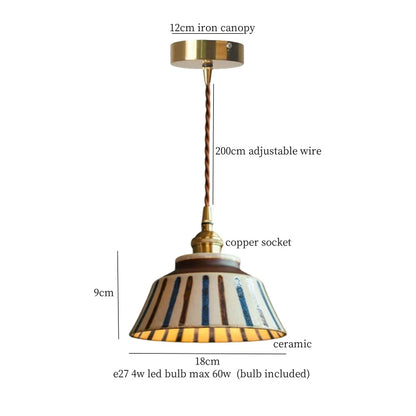Green Ceramic Pendant Light