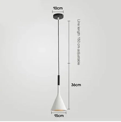 Modern Multicolor Metal Pendant Light with E27 Socket
