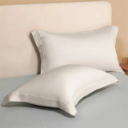 DecorBites™ Egyptian Cotton Pillowcase Set - Solid Color Pillow Shams Covers