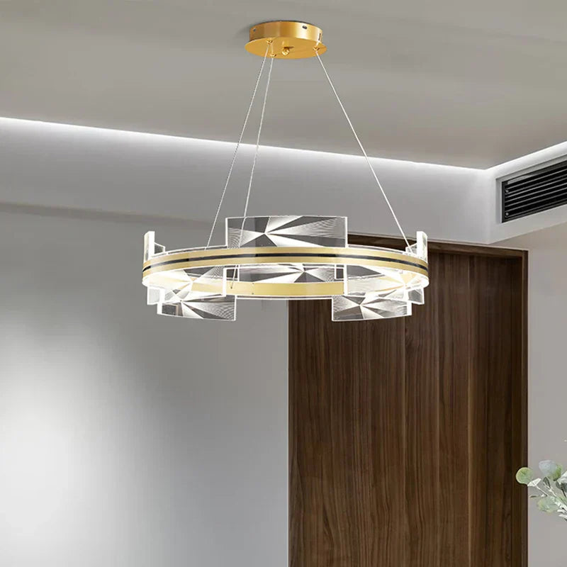 DecorBites™ Gold Aluminum Plating LED Pendant Lights for Home Decor