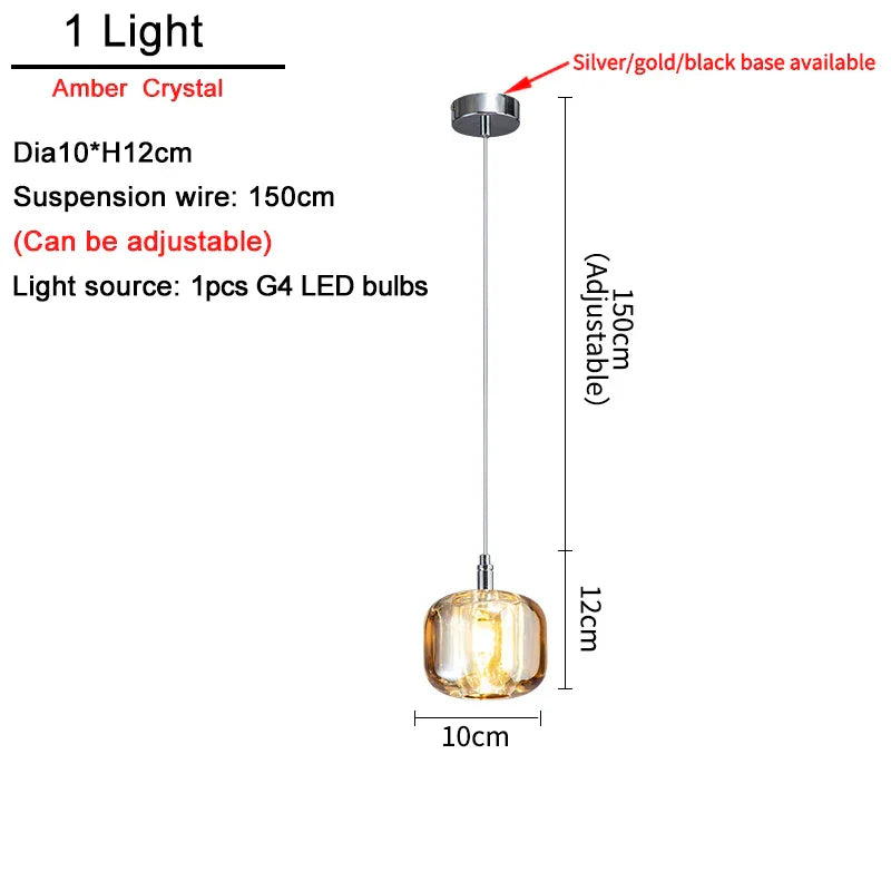 DecorBites™ Crystal LED Ceiling Chandelier for Living Room, Bedroom, Dining, and Kitchen