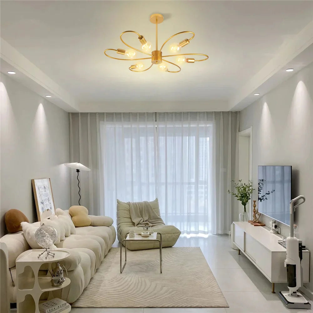 Art Deco LED Branches Chandelier