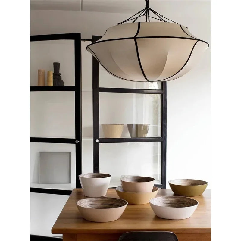 Chrome Umbrella Pendant Lamp