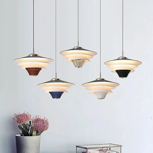 DecorBites™ Cream Wind Milk Glass Pendant Lights LED E27 Modern Kitchen Island Dining