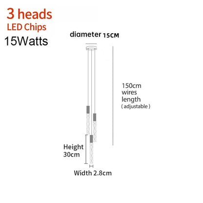 DecorBites™ Crystal LED Pendant Light: Luxury Lighting Fixture for Living Room, Bedroom, Hotel & Shop