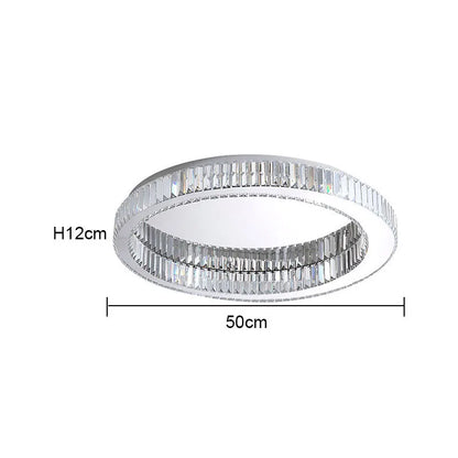 DecorBites™ Crystal Round Ceiling Lamp for Modern Minimalist Indoor Lighting décor